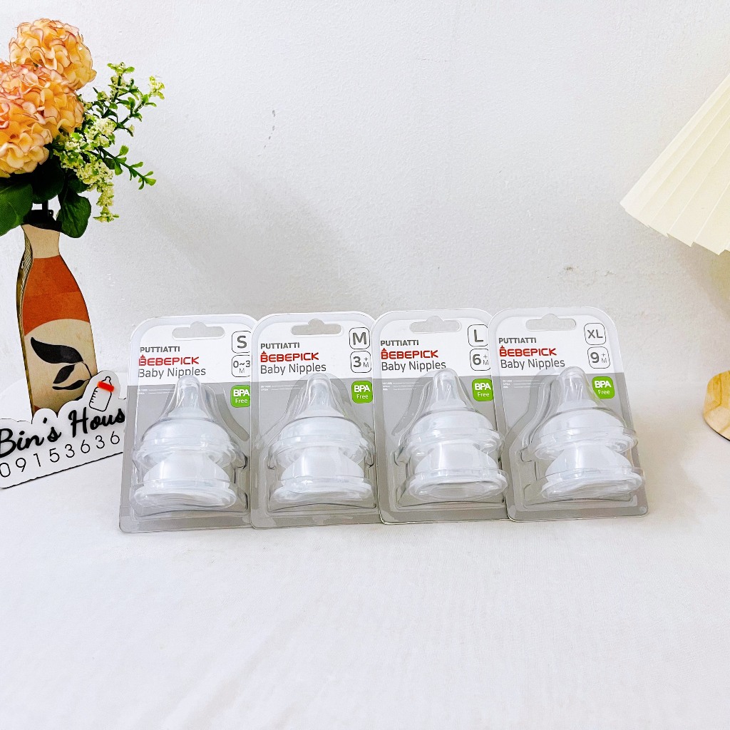 Núm Ti Bebepick Siêu Mềm 2 Van Khí - Hàng Chính Hãng - Bin's House