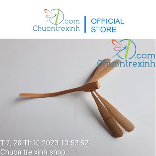 Chuồn chuồn tre mộc xấu size 12cm (chưa sơn) CT12M Chuồn tre xinh shop