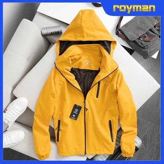 Áo khoác gió nam nữ lót lưới thu đông, áo gió 2 lớp chống gió cản nước ag01 - royman