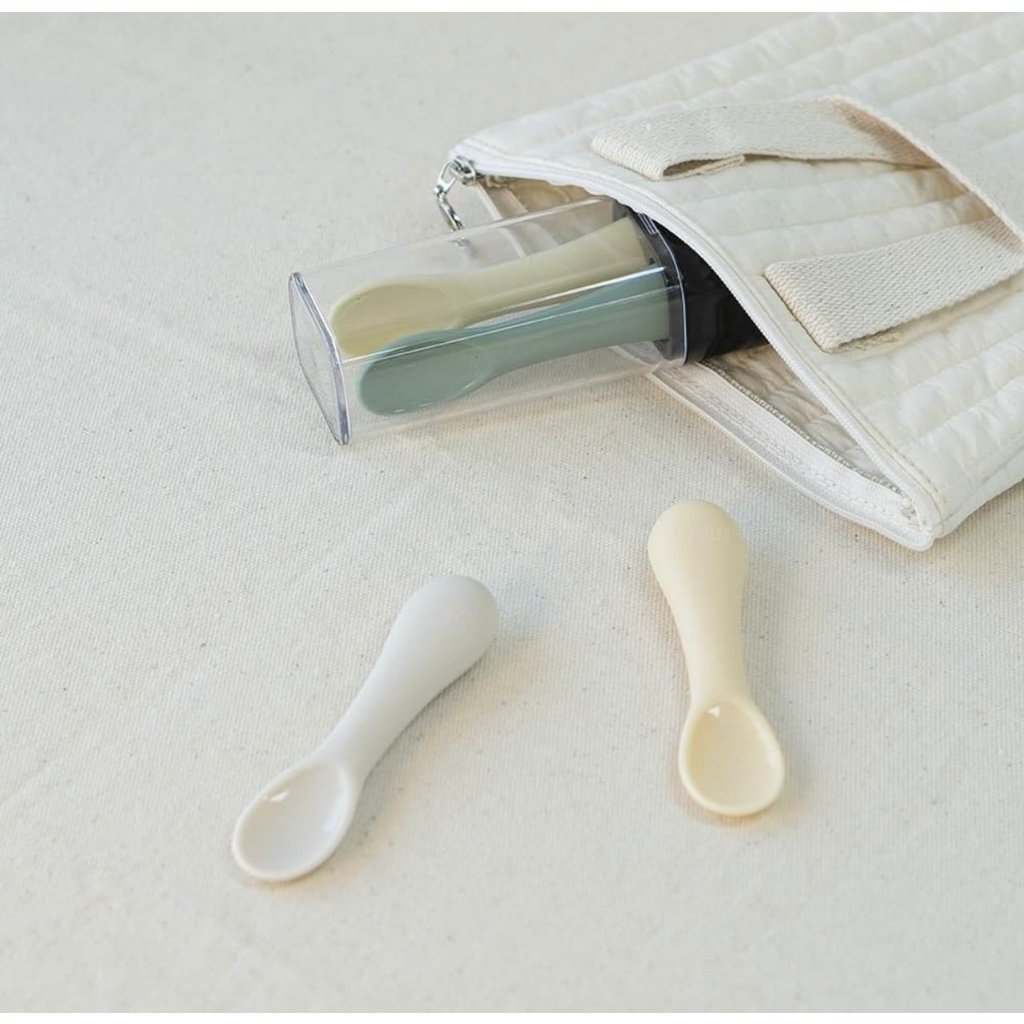 Thìa ăn dặm cho bé Bluemama Hàn Quốc silicone cao cấp, nhập khẩu chính hãng