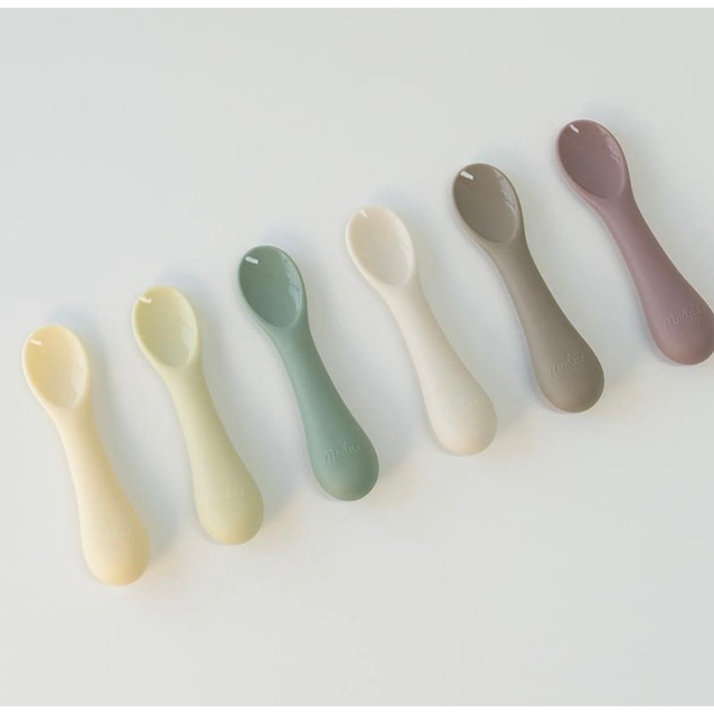 Thìa ăn dặm cho bé Bluemama Hàn Quốc silicone cao cấp, nhập khẩu chính hãng