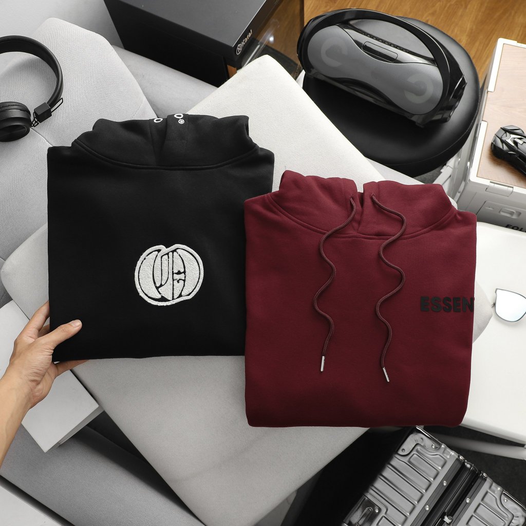 Big size - Áo khoác, áo hoodie unisex chất vải nỉ bông thêu hình 80-110kg