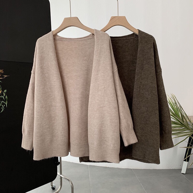 Áo cardigan len mịn Hàn Quốc phong cách nhẹ nhàng sang trọng
