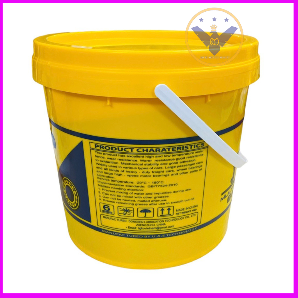 Mỡ bò bôi trơn chịu nhiệt Tigko Multipurpose Lithium Grease L4 - 4kg