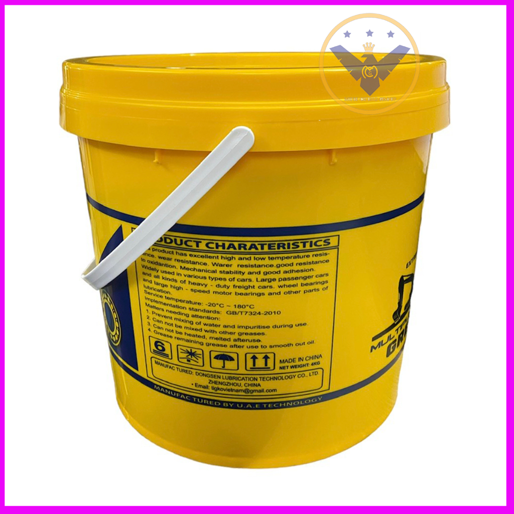 Mỡ bò bôi trơn chịu nhiệt Tigko Multipurpose Lithium Grease L4 - 4kg