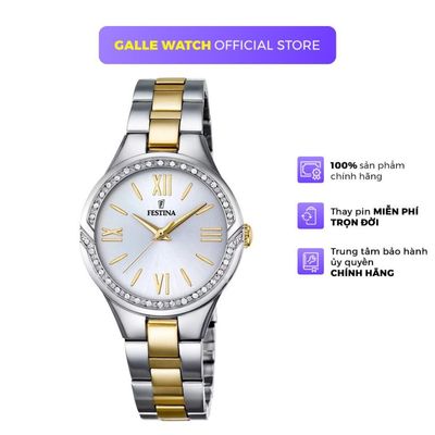 Đồng hồ nữ Festina F16918/1 phong cách thời trang, chống nước 5ATM, dây thép không gỉ chính hãng, cao cấp