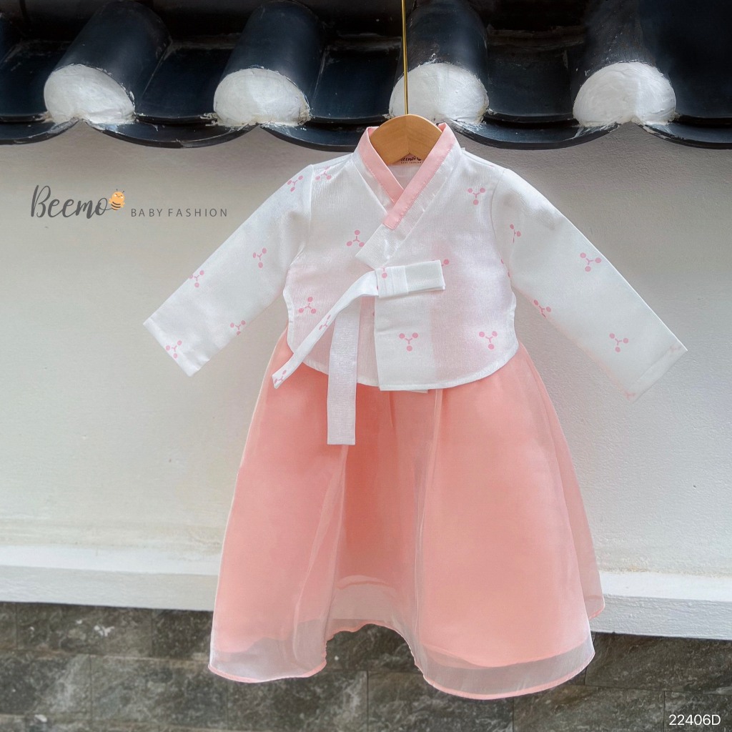 Set bộ hanbok dễ thương xinh xắn phong cách Hàn Quốc, set đầm váy công chúa bé gái hàng thiết kế Beemo