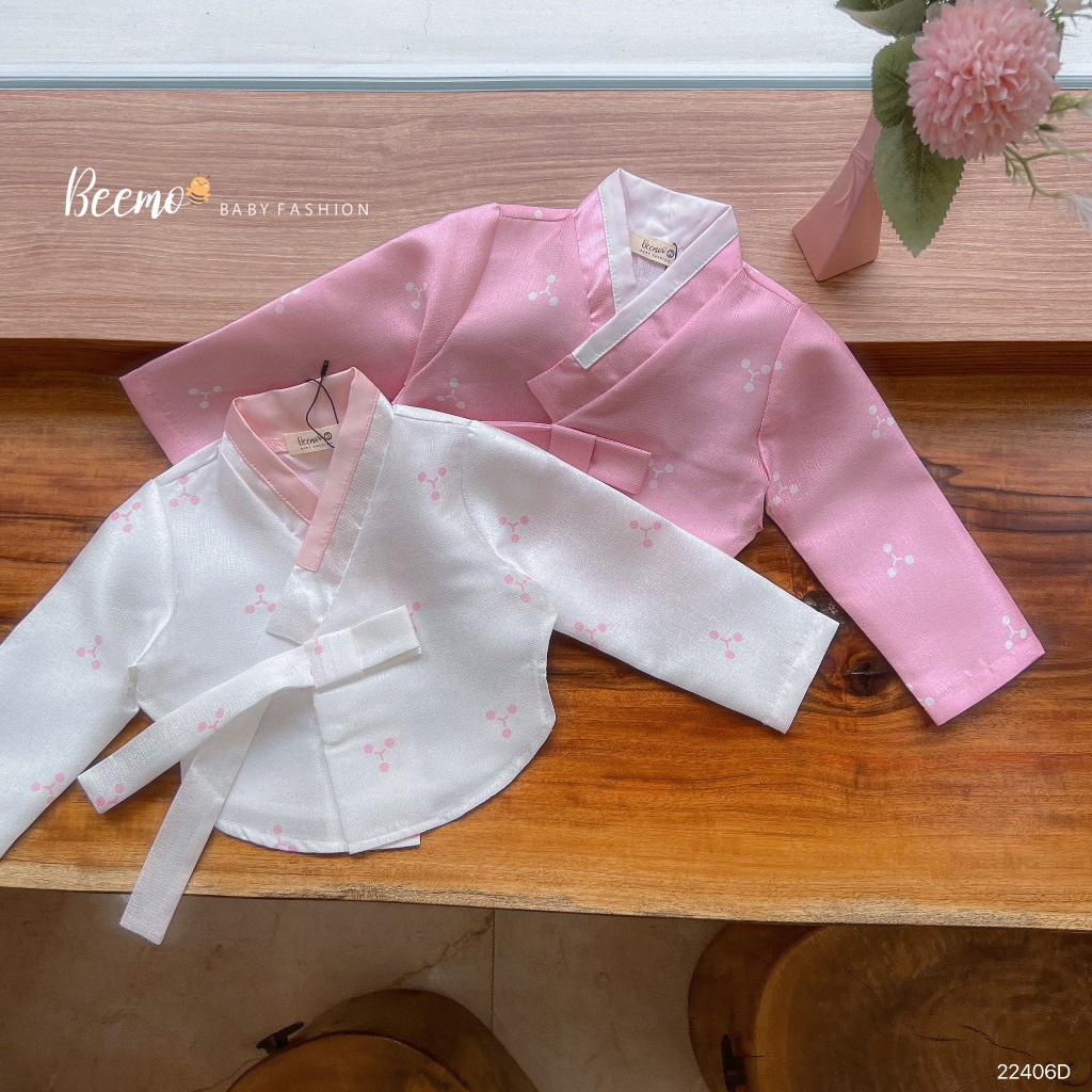 Set bộ hanbok dễ thương xinh xắn phong cách Hàn Quốc, set đầm váy công chúa bé gái hàng thiết kế Beemo