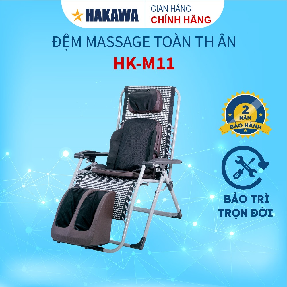 Đệm massage cao cấp chính hãng HAKAWA - HK-M11 - Phân phối chính hãng - Bảo hành chính hãng 2 năm