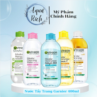 Tẩy Trang Garnier Pháp Đủ Loại - Skin Active - Grand Format 400ml
