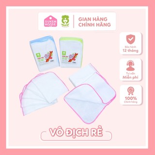 Khăn sữa Mipbi xuất Nhật, Khăn xô túi 10 cái cho bé mềm mịn kích thước 28 x 35cm