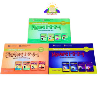 Sách - cambridge starters, movers, flyers - in gộp 1234 + file nghe mp3