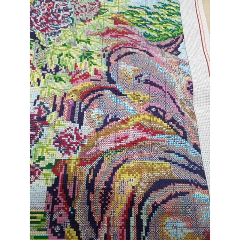 Tranh thêu kín Tùng Cúc Trúc Mai MN0265-150x100cm