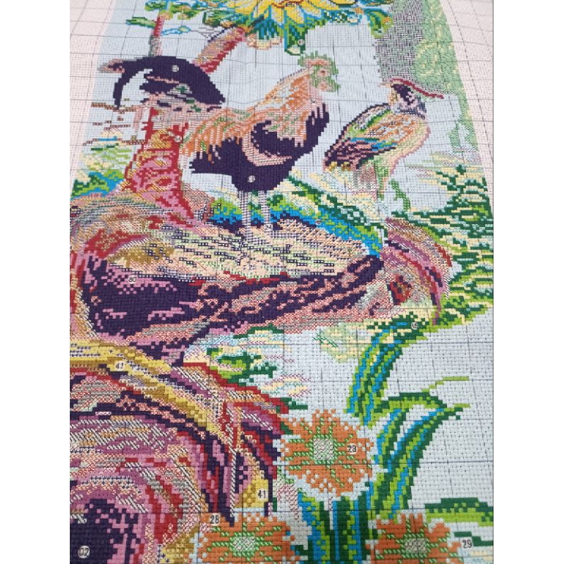 Tranh thêu kín Tùng Cúc Trúc Mai MN0265-150x100cm