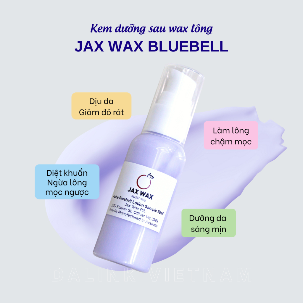Kem dưỡng sau wax lông Jax Wax 50ml - giảm đỏ rát, ngừa lông mọc ngược