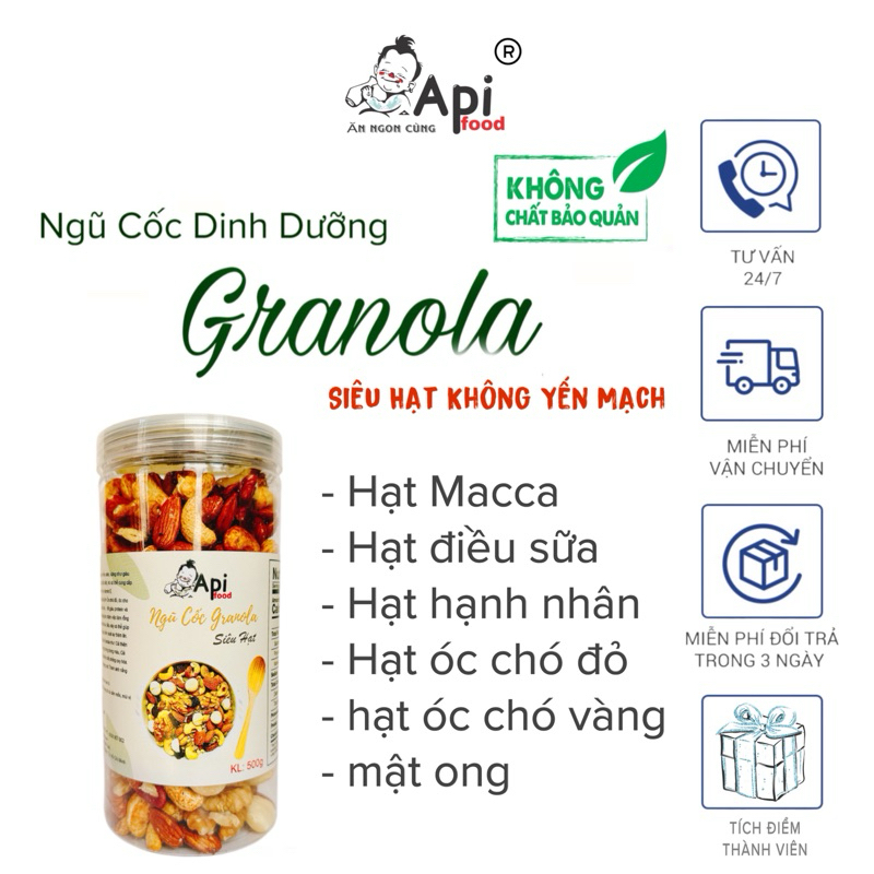 Siêu Hạt Không Yến Mạch 500gr