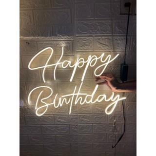 Happy Birthday LED neon sign | Đèn LED neon sinh nhật | Đèn LED neon đám cưới, sinh nhật