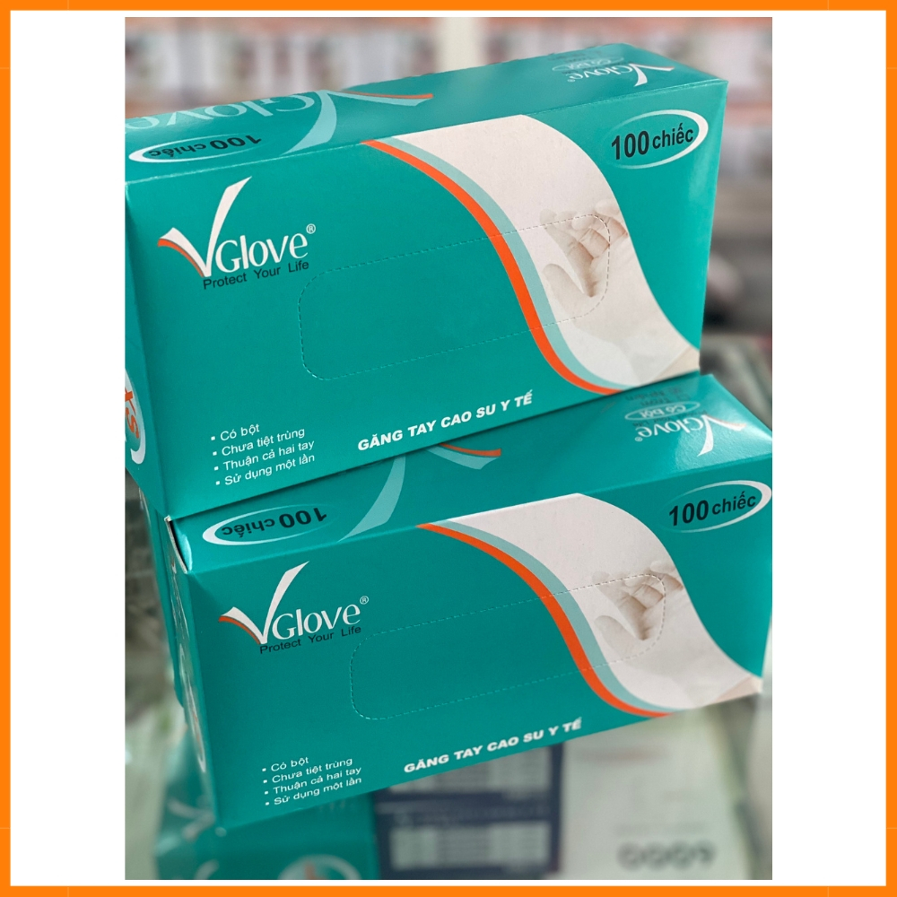 Găng tay y tế có bột thùng 10 hộp, bao tay y tế có bột hàng chính hãng