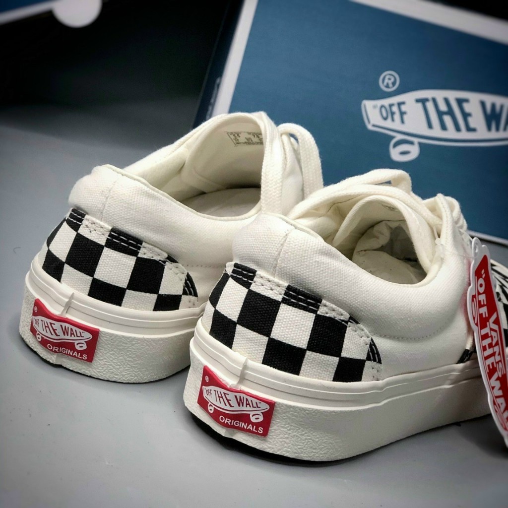 Giày Sneaker Vans Caro Buộc Dây Cao Cấp Dành Cho Nam Nữ Dễ Phối Đồ