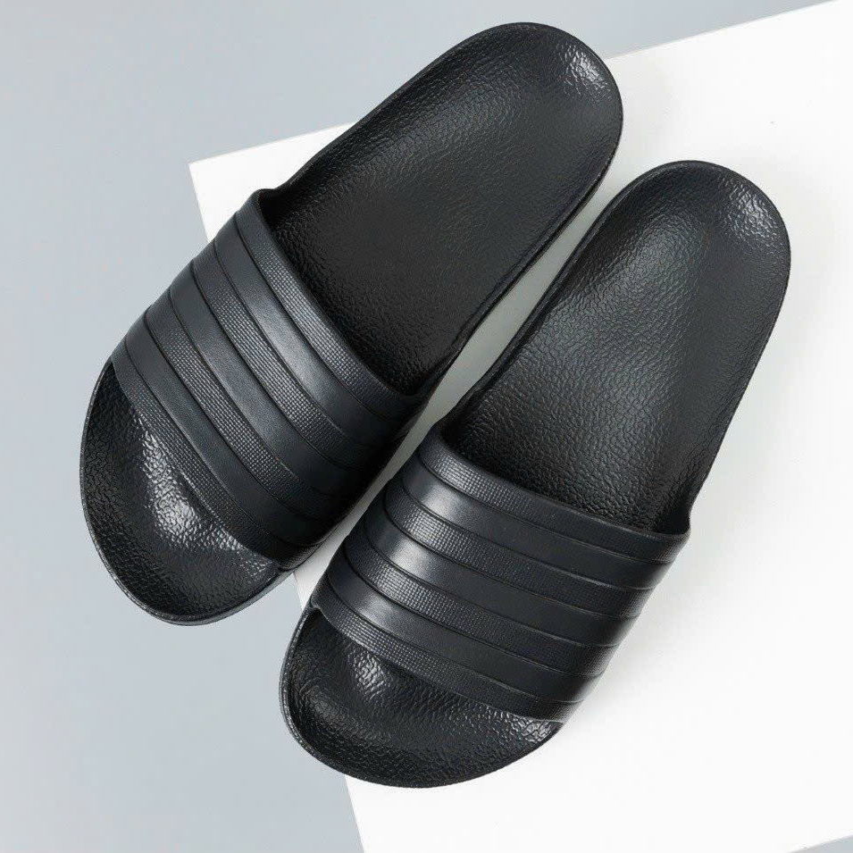 Dép Đúc Nguyên Khối Siêu Nhẹ Unisex Adida's Chính Hãng Quai Ngang 3 Sọc Thể Thao Chống Nước Full Hộp Box