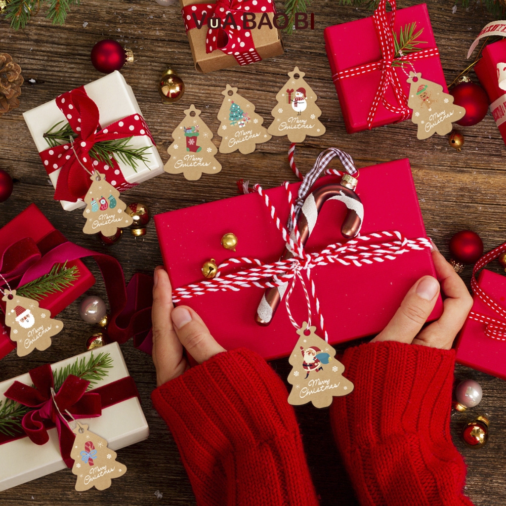 Dây đỏ trắng xoắn trang trí Giáng sinh 10m size 1-2mm, dây cotton làm thiệp, ruy băng gói quà trang trí Noel