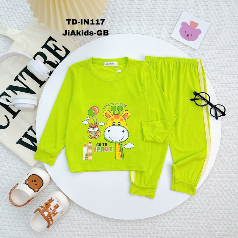 Tay dài quần dài thun lạnh bé 8-18 kí