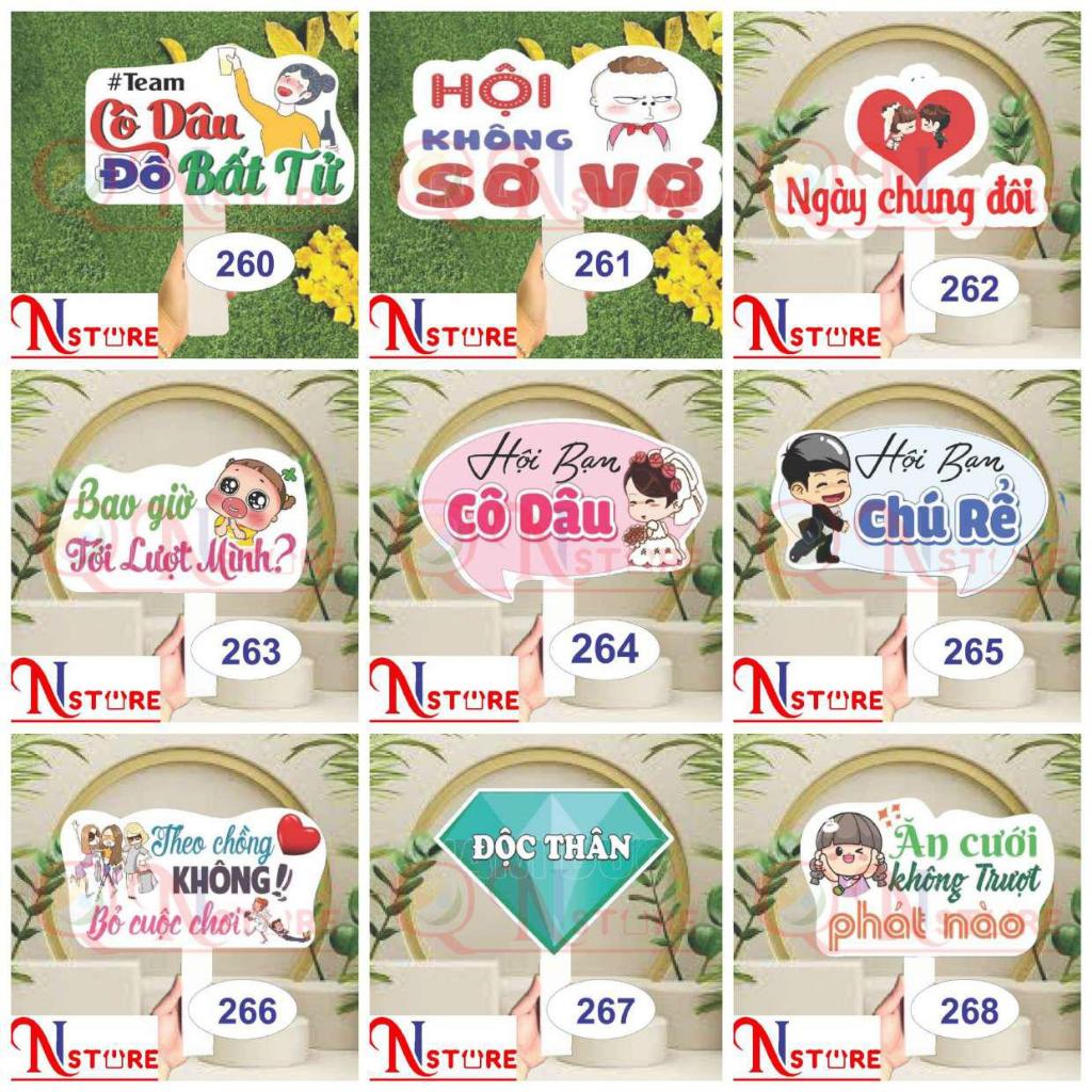 Hastag đám cưới, Hashtag cầm tay đám cưới - 1000 Mẫu Hot nhất năm - Shop sẵn hàng