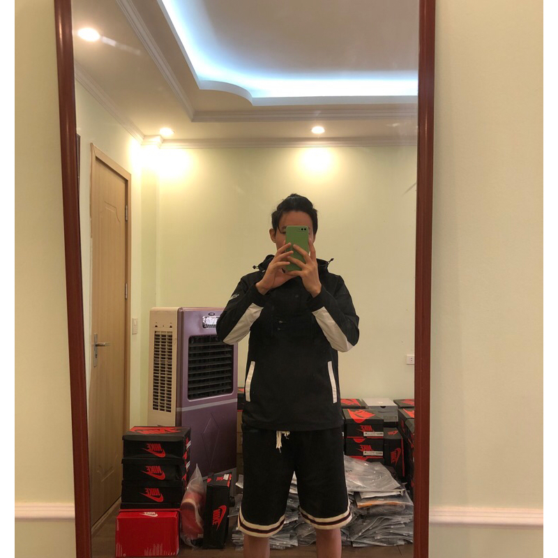TheNorthFace jacket áo khoác gió nữ full black