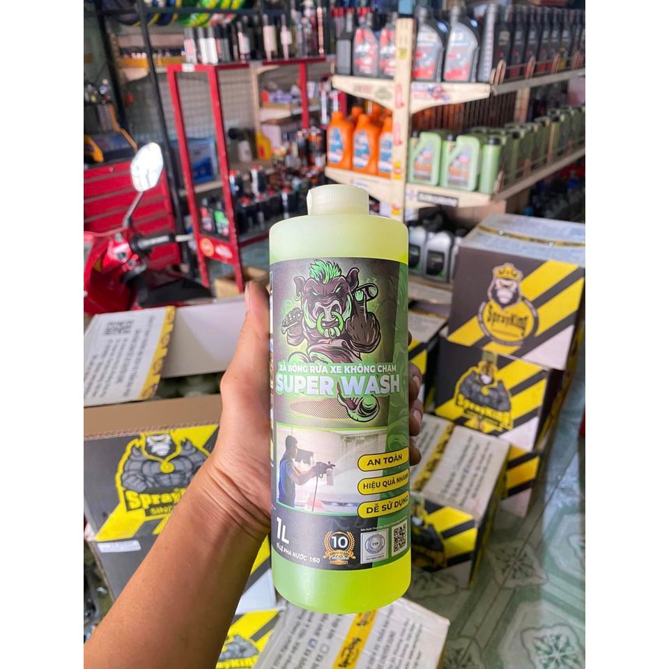 Xà bông rửa xe không chạm Sprayking Super Wash 1L Nước rửa xe sprayking wash 1L . DoChoiXeMay