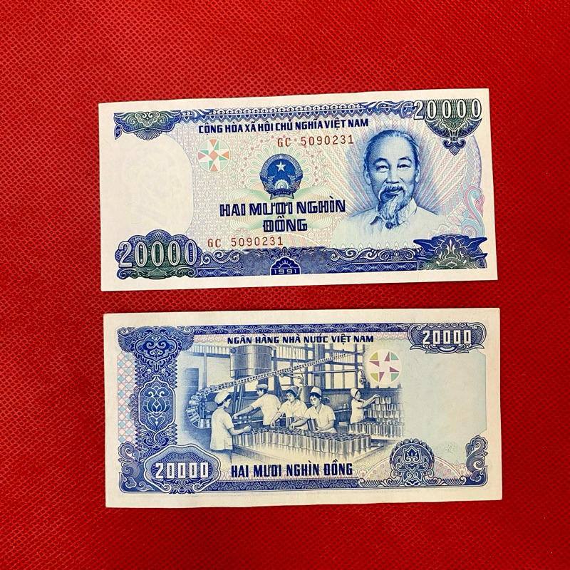 Tờ 20 ngàn xưa năm 1991 sưu tầm xưa