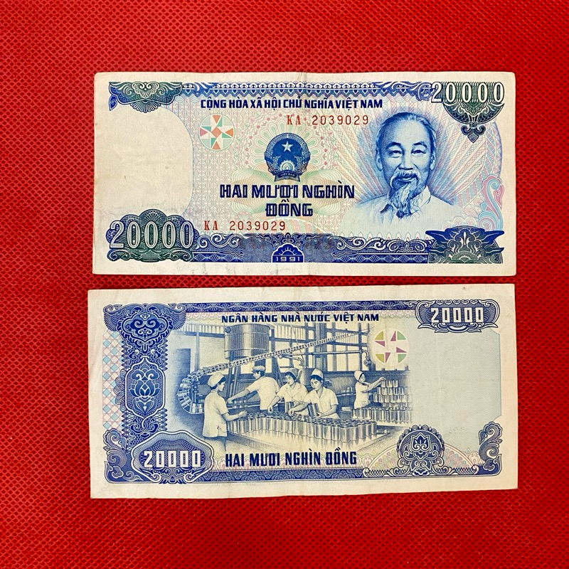 Tờ 20 ngàn xưa năm 1991 sưu tầm xưa