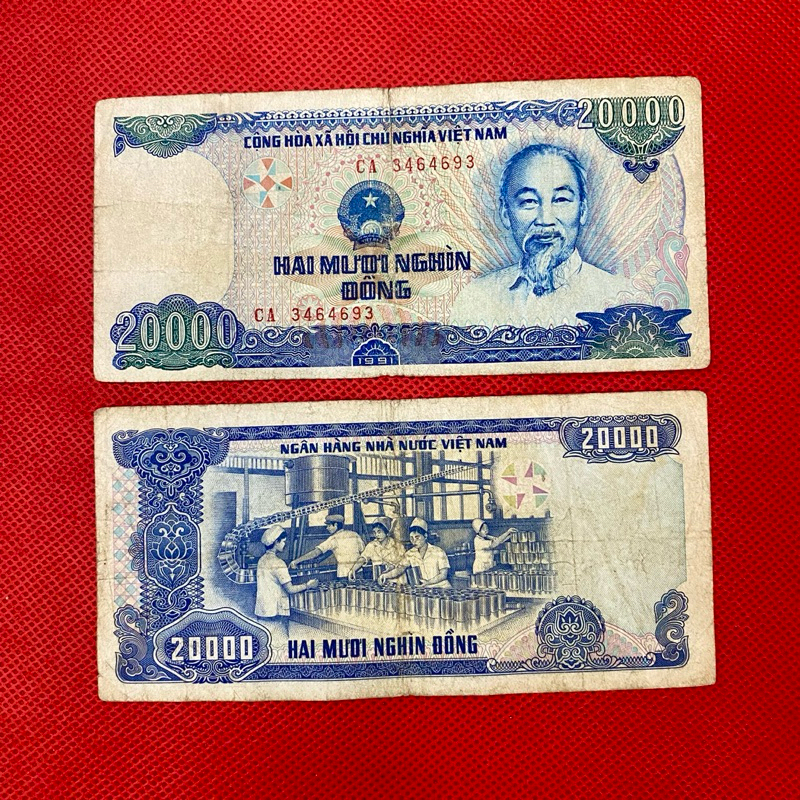 Tờ 20 ngàn xưa năm 1991 sưu tầm xưa