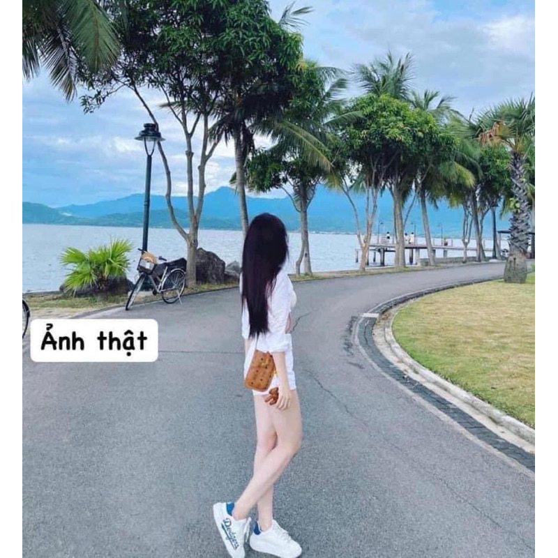 Túi xách da PU kèm charm cực iu đựng vừa promax