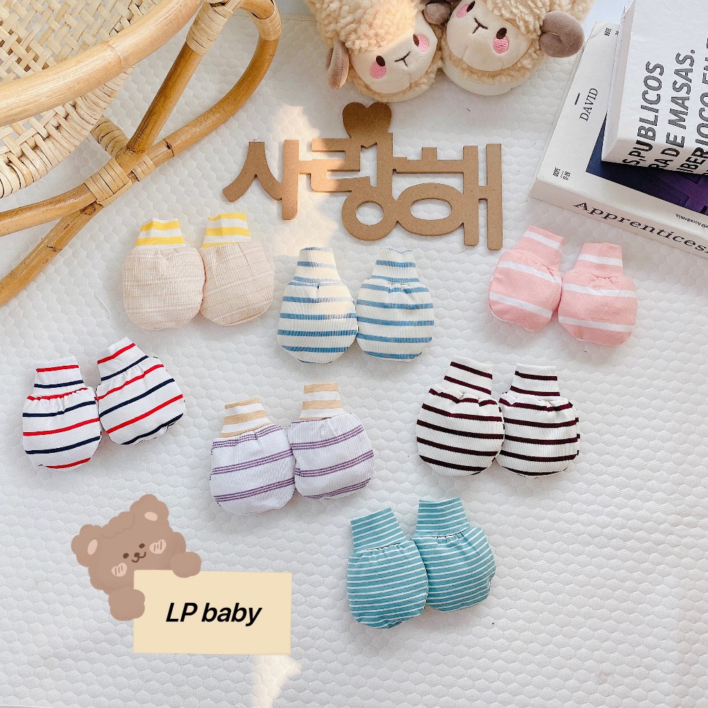 Sét 2 đôi bao tay KẺ NỈ HÀN QUỐC ẤM ÁP cho bé BT5