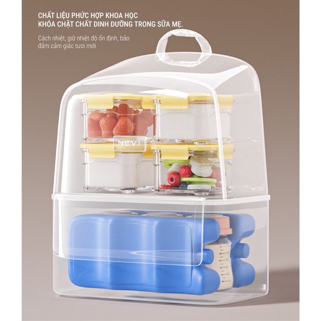 Balo giữ lạnh sữa cỡ lớn PHANPY | NCVI