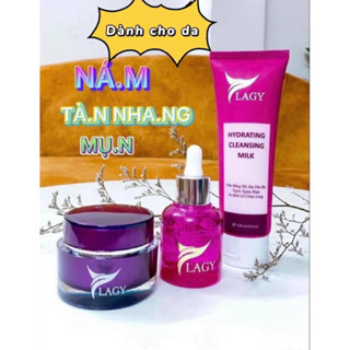 Combo 3 Ylagy  sản phẩm Kem face + Serum + Sữa rữa mặt