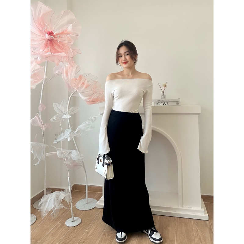 Pass thanh lý chân váy jean ren hoa nhí hottrend