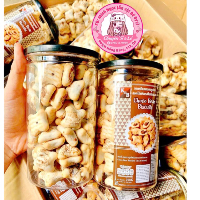 Bánh Gấu Socola Thái Lan 250G