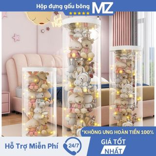 Xô đựng búp bê trong suốt, lưu trữ đồ chơi cho trẻ em trong gia đình