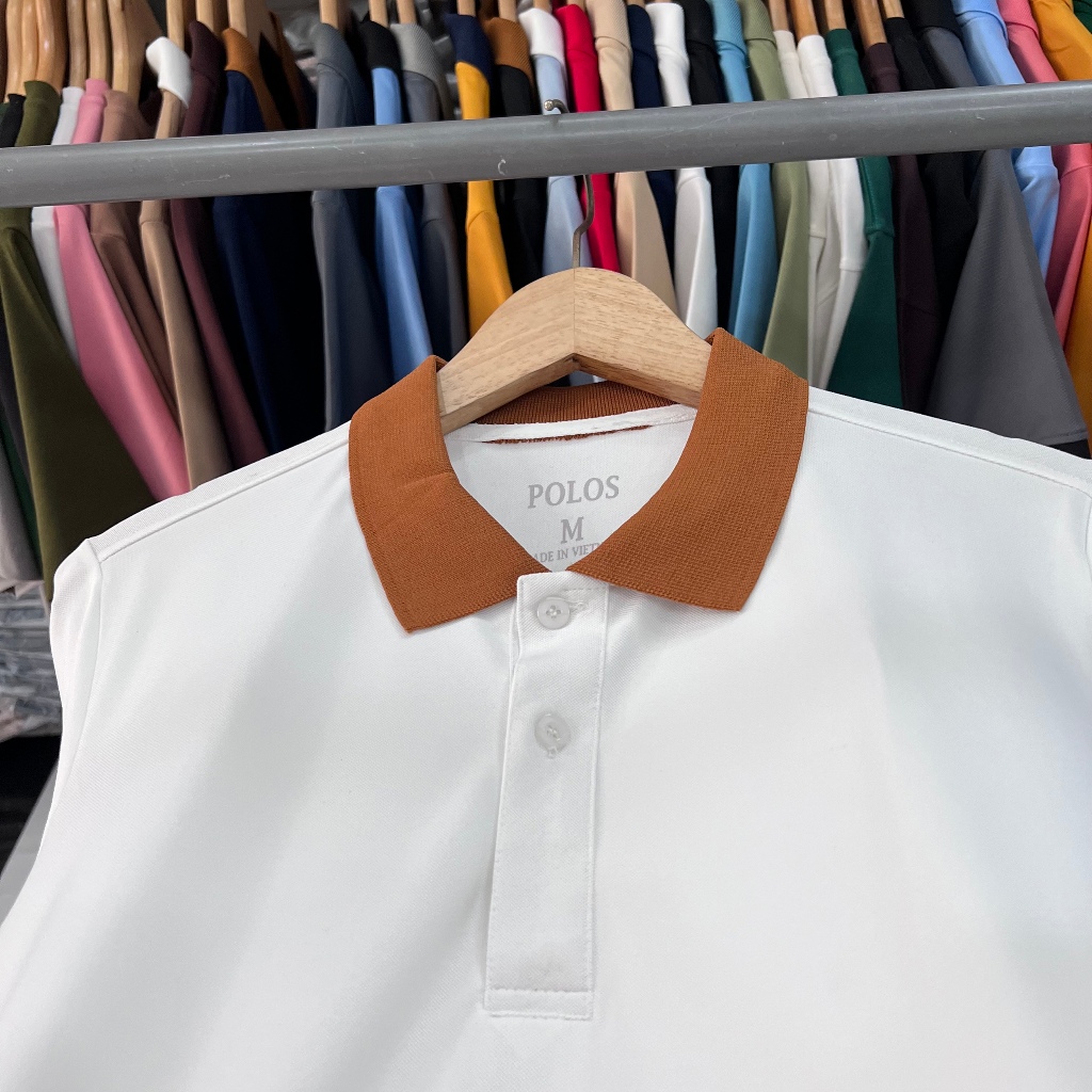 Áo thun polo nam vải cá sấu CVC cao cấp tay ngắn lịch sự POLOS