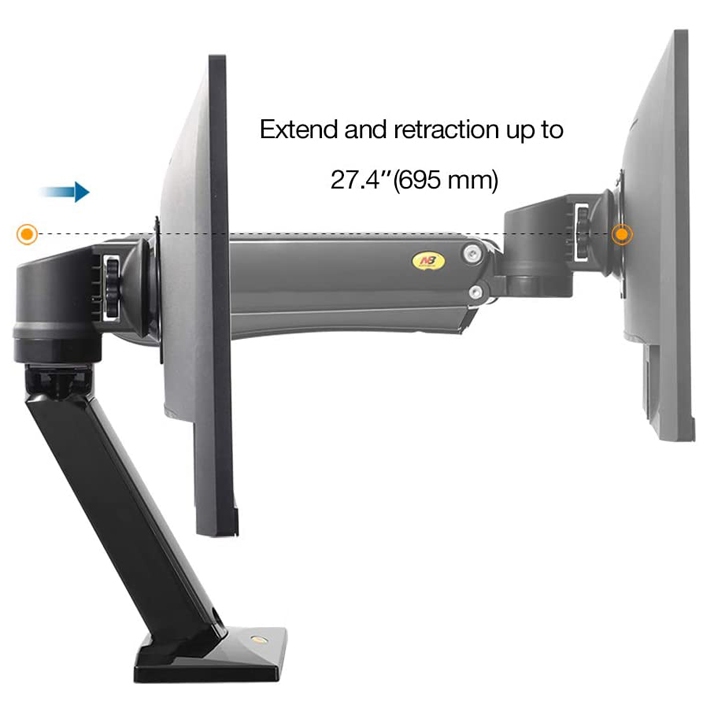 Giá đỡ màn hình Gaming NB45 từ 22-42inch Tải trọng 15kg, Lỗ gắn chuẩn Vesa North Bayou - Hàng chính hãng