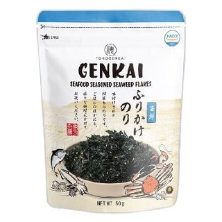 Rong biển vụn trộn cơm genkai vị truyền thống 40g/ trộn rau củ 50g/ trộn hải sản 50g