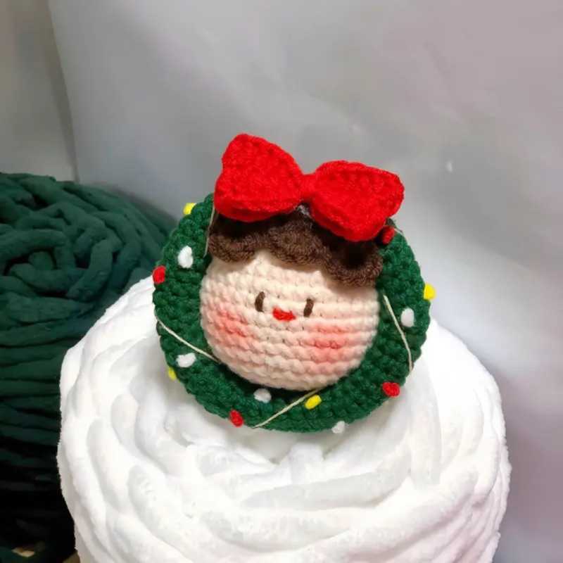 Móc khoá bé mochi noel - mochi giáng sinh len handmade