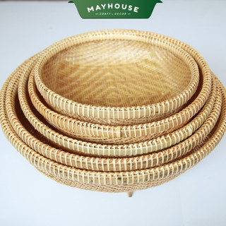 Rổ tre bao la sâu lòng, đan kỹ bền không mốc, đựng rau củ, chịu nước xưởng mayhouse