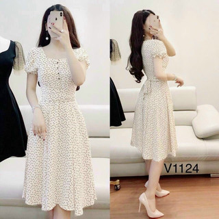 Đầm lụa bi m/l/xl/2xl