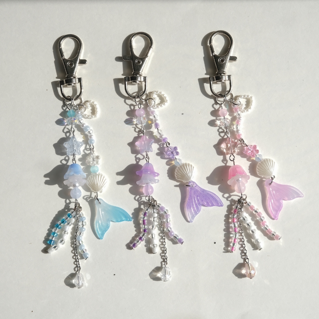 Móc khoá / keychain/ dây treo điện thoại jellyfish phong cách y2k màu pastel  MK2.23