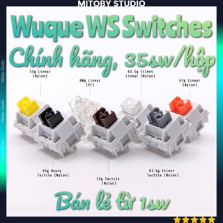 Công tắc wuque ws red brown switch gateron cap golden v2 linear switch bàn phím cơ mitoby studio