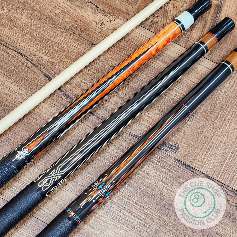 Cơ bida Omin XF-B Series lõi Carbon 60cm xuyên tâm, tay bọc da cao cấp tặng kèm đầy đủ phụ kiện.