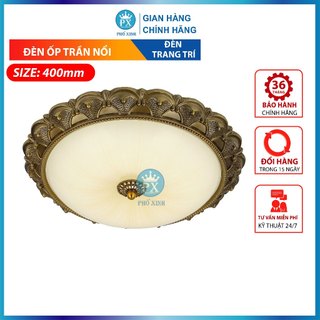 Đèb mâm ốp ban công, đèn ốp trần hiên, đèn hiên, bếp trang trí 3 chế độ