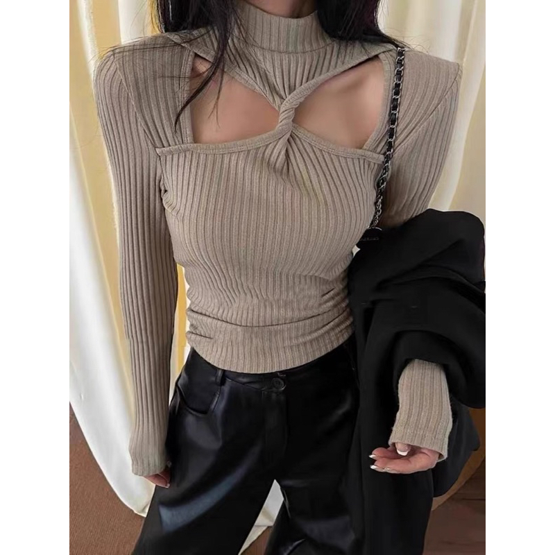 FREESHIP Áo khoét vai khí chất thanh lịch